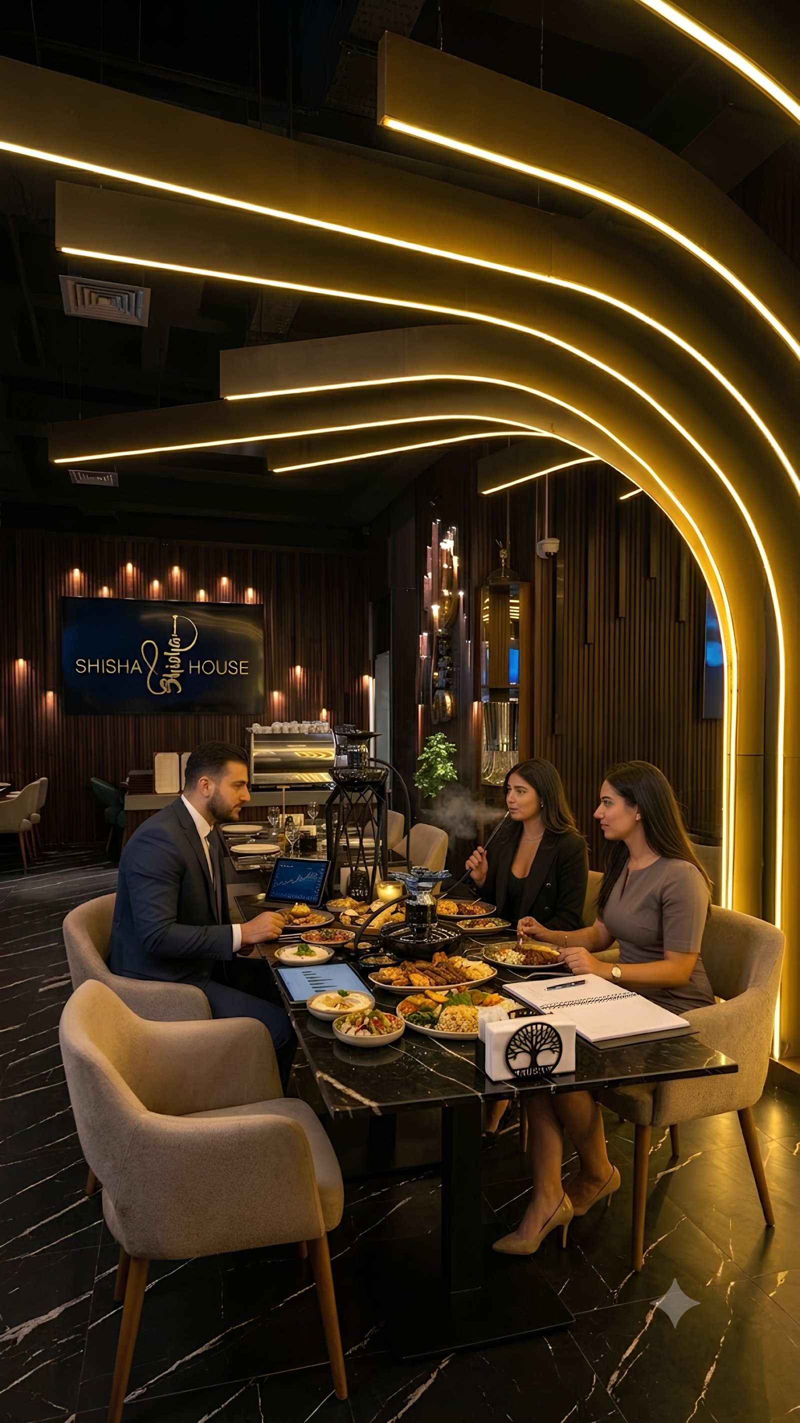 Business after-work event at Shisha House DXB