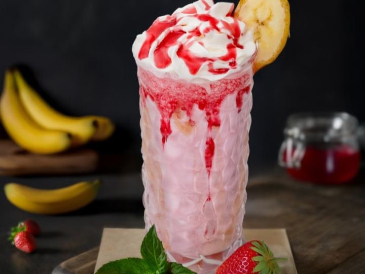 Strawberry Banana Milk Shake