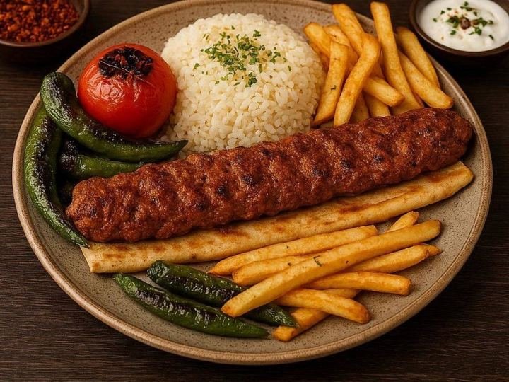 Adana Kebap & Rice & Fries