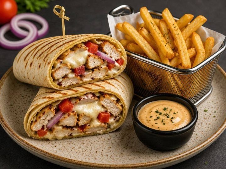 CHICKEN WRAP & FRIES